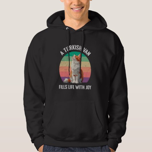 Katteneigenaar Een TURKSE BESTELWAGEN VULT HET LEV Hoodie (Voorkant)
