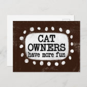 Katteneigenaren hebben meer plezier in Briefkaart (Voorkant / Achterkant)