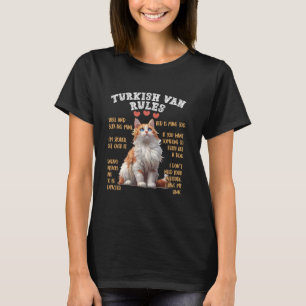 Katteneigenaren TURKISH VAN RULES Grappige Turkse T-shirt