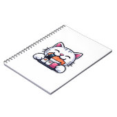 Kattenetende sushi notitieboek (Linkerzijde)