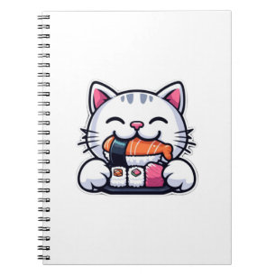 Kattenetende sushi notitieboek