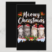 Kattenfamilie bijpassende kerstpyjama's Sinterklaa (Voorkant / Achterkant)