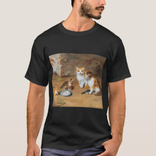 Kattenfamilie, katten drinken melk Alfred Arthur B T-shirt