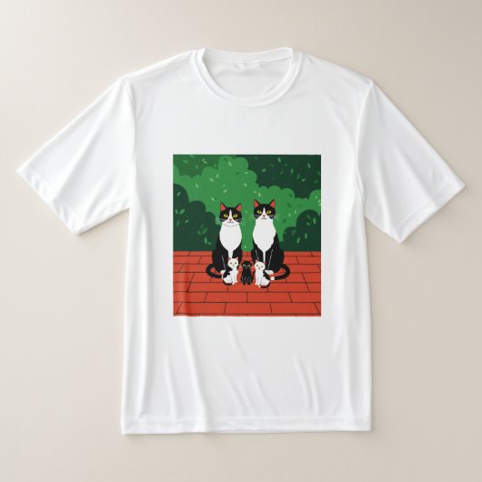Kattenfamilie T-shirt (Laagn)