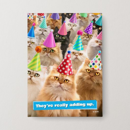 Kattenfeest Button (Voorkant)