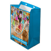 Kattenfeest Medium Cadeauzakje (Achterkant Gekanteld)