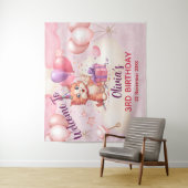 Kattenfeestapijtje verjaardag wandkleed (In situ)