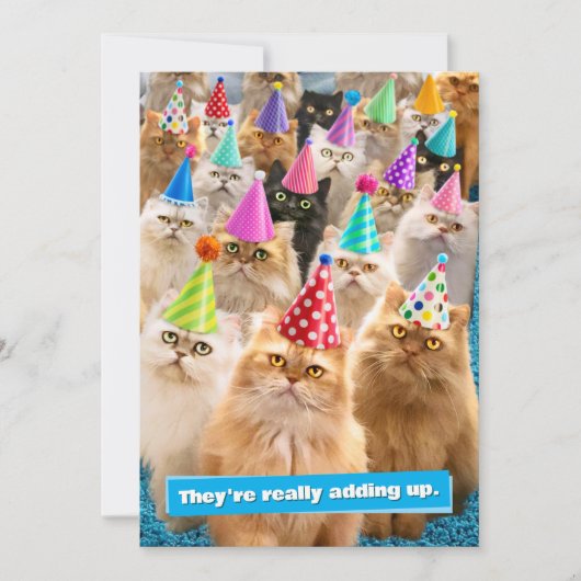 Kattenfeestje Kaart (Voorkant)