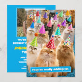 Kattenfeestje Kaart (Voorkant / Achterkant)