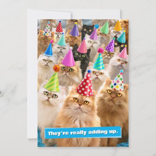 Kattenfeestje Kaart (Voorkant)