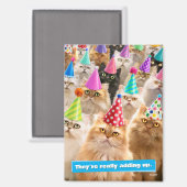 Kattenfeestje Magneet (Voorkant / Achterkant)