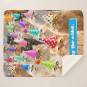 Kattenfeestje Sherpa Deken (Voorkant (horizontaal))