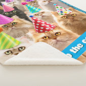 Kattenfeestje Sherpa Deken (3/4)