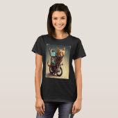 Kattenfietsvlinder T-shirt (Voorkant volledig)