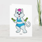 Kattenfitness-halter Kaart (Achterkant)