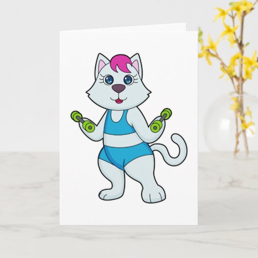 Kattenfitness-halter Kaart (Gele Bloem)