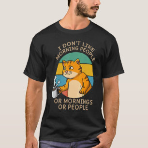 Kattenfluisteraar die koffie drinkt cafeïne drinke t-shirt