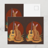 Kattenfolk Muziek Ansichtkaart Briefkaart (Voorkant / Achterkant)