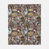 Kattenfoto Collage Fleece Deken (Voorkant)