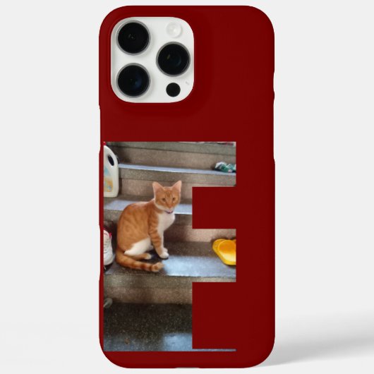 Kattenfoto en naam, F, Custom Hoesje-Mate iPhone Case-Mate iPhone Case (Achterkant)