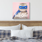 Kattenfoto | Je had me bij MEOW Custom Canvas Afdruk (Insitu (Slaapkamer))