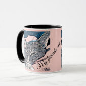 Kattenfoto, kat, huisdieren, grappige kat mok (Voorkant links)