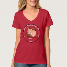 Kattenfoto Kattenmoeder Rode Grappige T-Shirt
