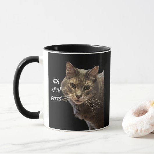 Kattenfoto Mok (Met donut)