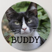 KATTENFOTO PET CUSTOM BIG BUTTON (Voorkant)