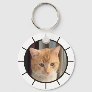 Kattenfoto, vervangbaar, Grappig Sleutelhanger