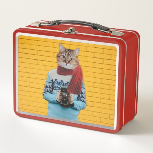 Kattenfotograaf in  trui Quirky (Voorkant)