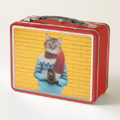 Kattenfotograaf in  trui Quirky (Achterkant)