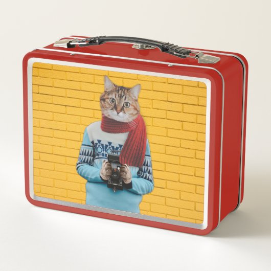 Kattenfotograaf in  trui Quirky (Achterkant)