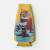 Kattenfotograaf in trui Quirky Flesjeskoeler (Voorkant)