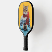 Kattenfotograaf in  trui Quirky Pickleball Paddle (Links)