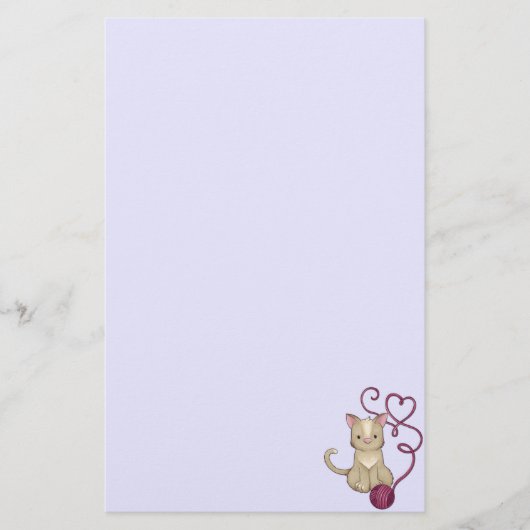 kattengaren briefpapier (Voorkant)