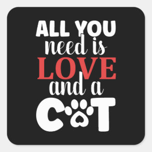 Kattengedragsproblemen Vierkante Sticker