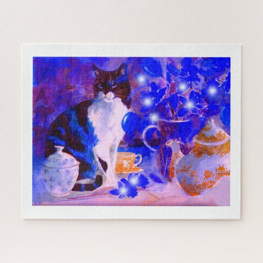 Kattengeesten in kunst legpuzzel (Horizontaal)