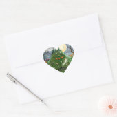 KATTENGEESTEN OP NEGEN LEVENS BEGRAAFPLAATS, GRIEZ HART STICKER (Envelop)