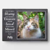 Kattengeschenk ter nagedachtenis - Geschenk voor s Fotoplaat (voorkant)