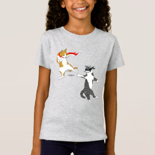 Kattengevecht T-Shirt