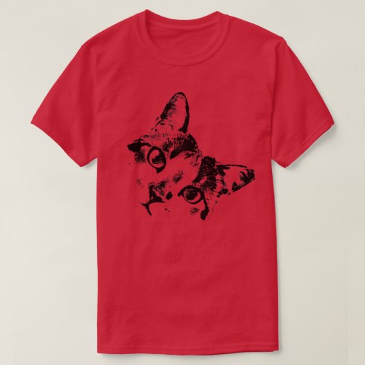 Kattengezicht 1 t-shirt (Design voorkant)