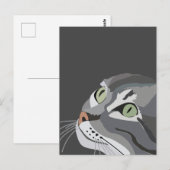 Kattengezicht Briefkaart (Voorkant / Achterkant)