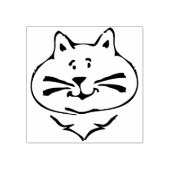 kattengezicht cartoon kunststempel rubberstempel (Afrduk)