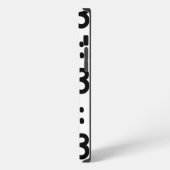 Kattengezicht Emoticon :3 iPhone Hoesje (Linkerkant)
