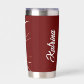 Kattengezicht gepersonaliseerd geïsoleerde drinkbeker (Achterkant)