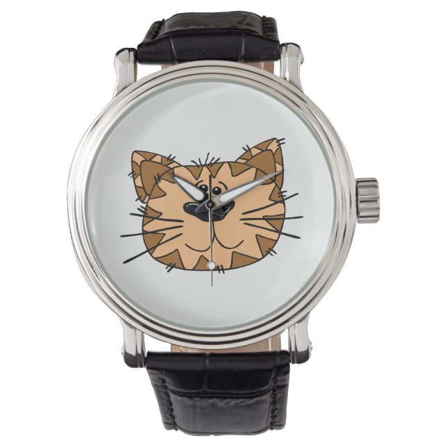 Kattengezicht Horloge (Voorkant)