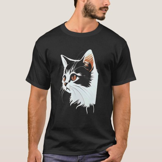 Kattengezicht Kat T-shirt (Voorkant)