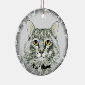 kattengezicht  keramisch ornament (Rechts)