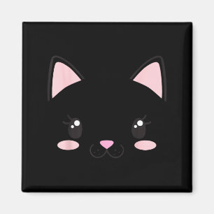 Kattengezicht kitten wimpers schattig grappig hall magneet